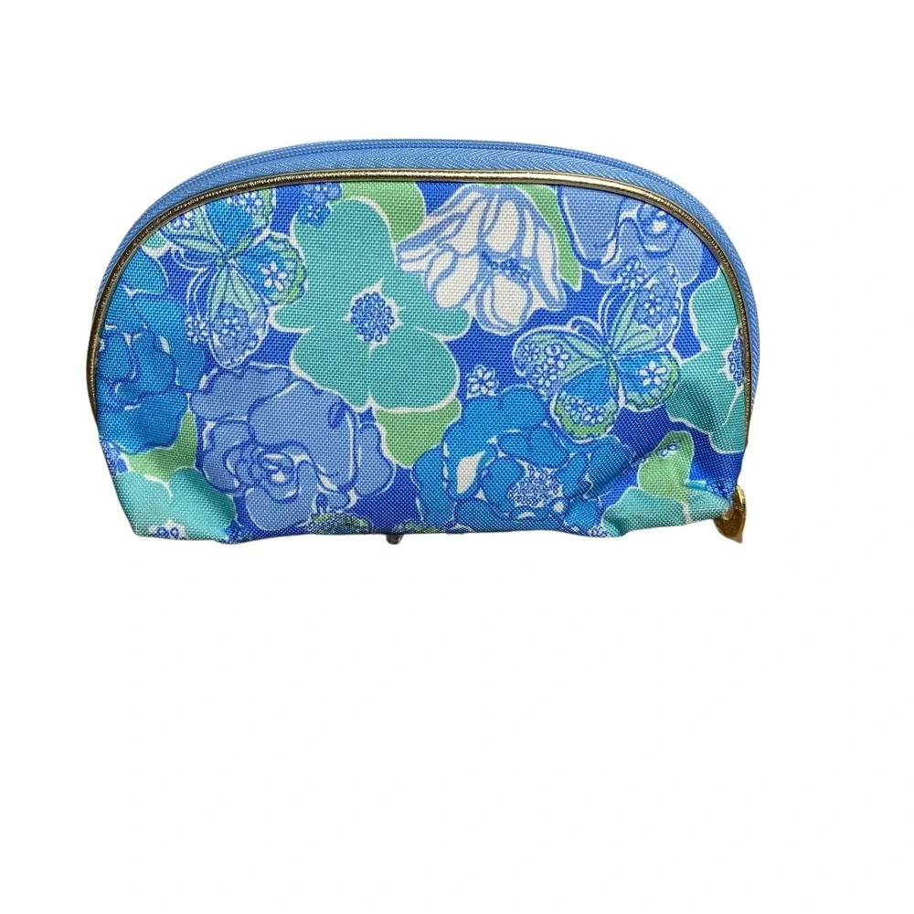 Lilly Pulitzer Estee Lauder Floral Cosmetic Makeup Bag‎ Pouch